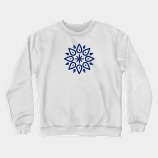 Blue Mandala Pattern Crewneck Sweatshirt